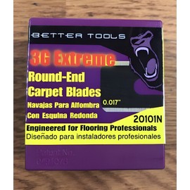 Better Tools Round Carpet Knife Blades, 100 Per Box