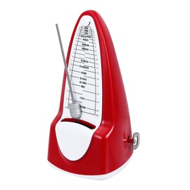 sourcing map Mechanical Metronome,High Accuracy Professional Musical Timer Universal Music Metronome for Piano Guitar Violin Ukulele Player,Dark Red