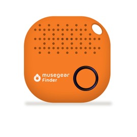 musegear Schlüsselfinder mit Bluetooth App aus Deutschland I Maximaler Datenschutz I orange 1er Pack I Für iOS & Android I Schlüssel Finden