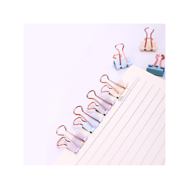 Delhi Deli pastel double clip 19mm 8 pieces / 델리