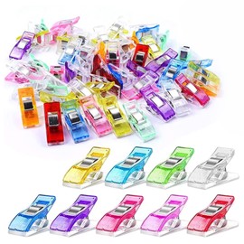 100PCS Multipurpose Sewing Clips – Fabric Clips for Sewing & Quilting, Binding Clips for DIY Crafts (No Pins Needed) – Durable & Versatile Sewing Supplies