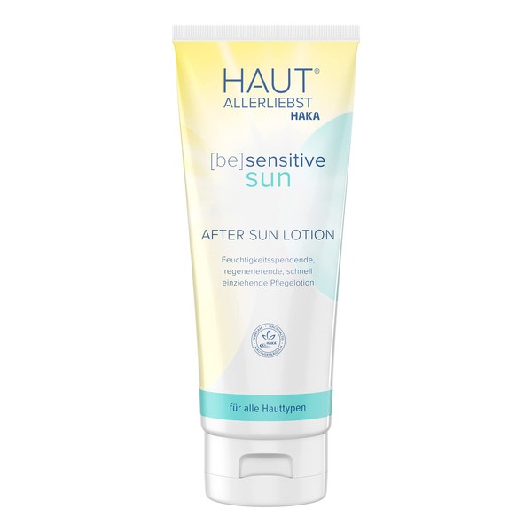 Hautallerliebst After Sun Lotion Aloe Vera & Panthenol, Apres Sun for Face and Body, 200 ml