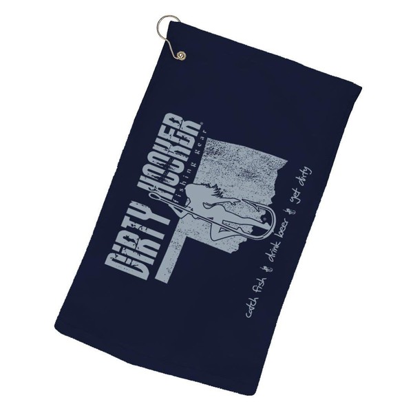 Dirty Hooker Fishing Gear Oklahoma Logo Beach Towel, Pool Towels
