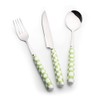 Koythin 3-Piece Cutlery Set, Stainless Steel Flatware Sets with Green
