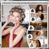 64PCS Tubos para Cabello, Rulos para Cabello, 5 Tamaños 25mm