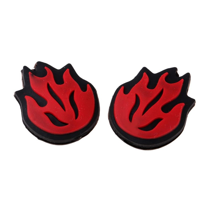 CUTICATE 2Pcs Flame Fire Shock Absorbers Tennis Dampeners For Rackets
