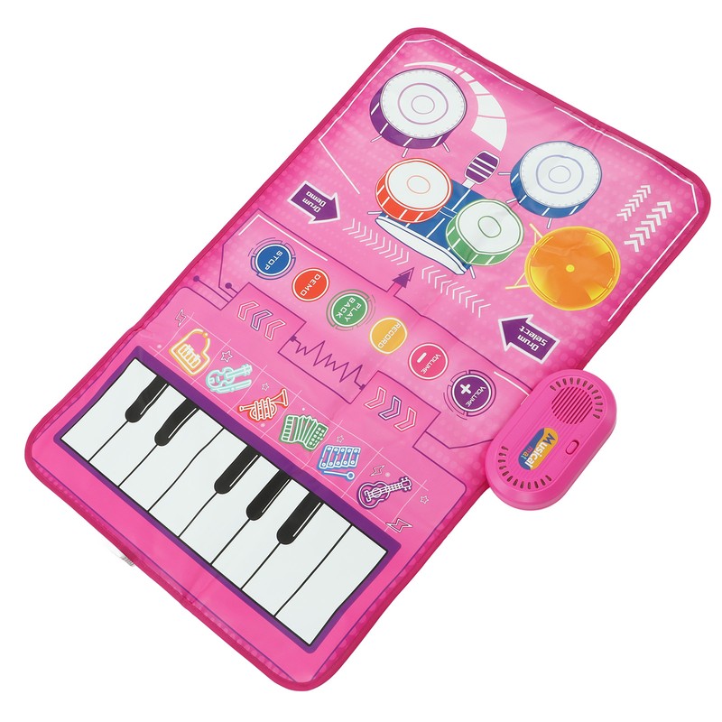 2 in 1 Touch Piano Drum Mat Early Educational Portable