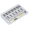 Hardtail Bridge with Saddles Metal 6 String Fixed Replacement for