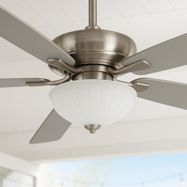 LIGHTACCENTS Ceiling Light Glass Shade Replacement - Flush Mount Ceiling Light & Mushroom Lamp Cover, 11.69 Inch Diam. 3.54 Inch Height, .47 Inch Fitting, Center Finial Secured (No Pull Chain Hole)