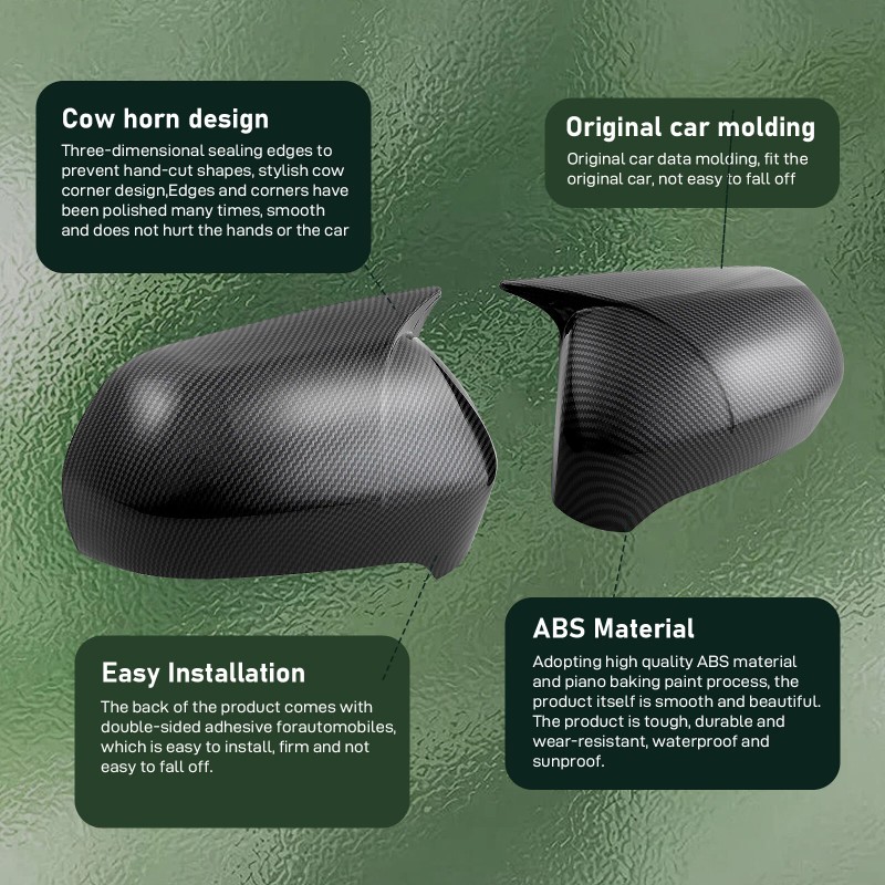 GOODFITMENT For Honda Civic 2006-2011 Carbon Fiber Left+Right Side Rearview