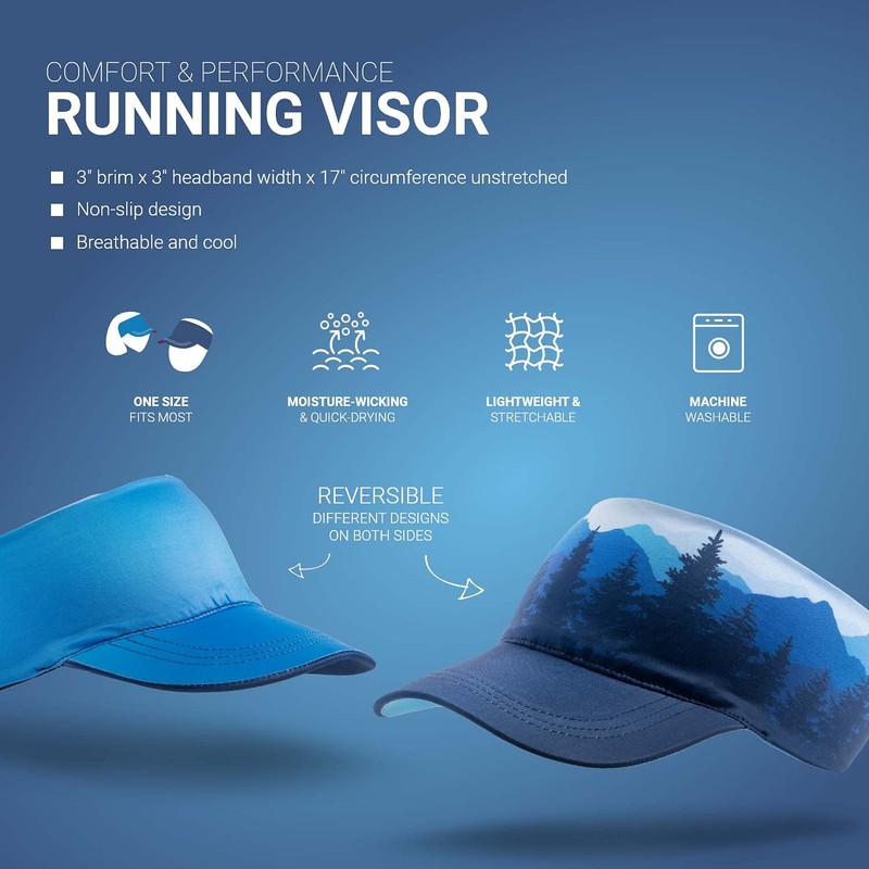 Gone For a Run Runners Lightweight Comfort Performance Visor |