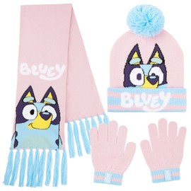 BlueY Girls' Winter Hat, Scarf and Glove Set - Children's Gifts, pink