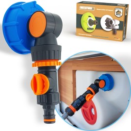 MaJoCompTec® Watertwin Water Tank Filling Adapter | Motorhome Caravan Water Connection Accessories | Filling Adapter Compatible with Gardena (Flex Set, Adapter for Fuel Cap IG60 Coarse Thread)
