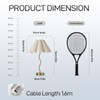 Fengarolam Touch Control Table Lamp with USB Ports, 22” Tall