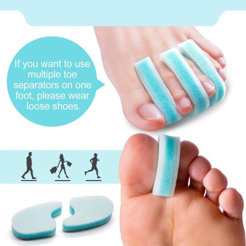Foam Toe Separators for Overlapping Toes - 3 Layer Foam
