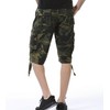 DONGD Mens Cargo Shorts Cotton Relaxed Fit Camouflage Camo Cargo