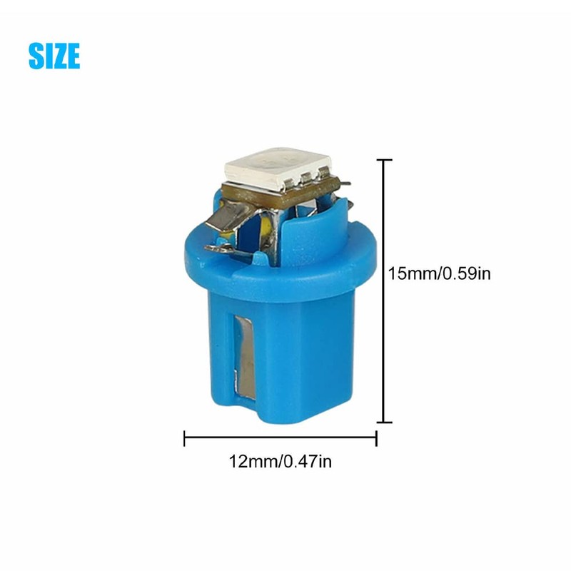 SaiDian 50Pcs T5 B8.5D 5050 SMD Dashboard Led Lights Car