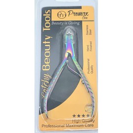 ProMax Multi Titanium Cuticle Nipper - Cuticle Trimmer - Surgical Grade Super Sharp Blade Cuticle Nippers Stainless Steel Nail Clippers Pedicure & Manicure Tool - 20-5063SS-(Single Spring)