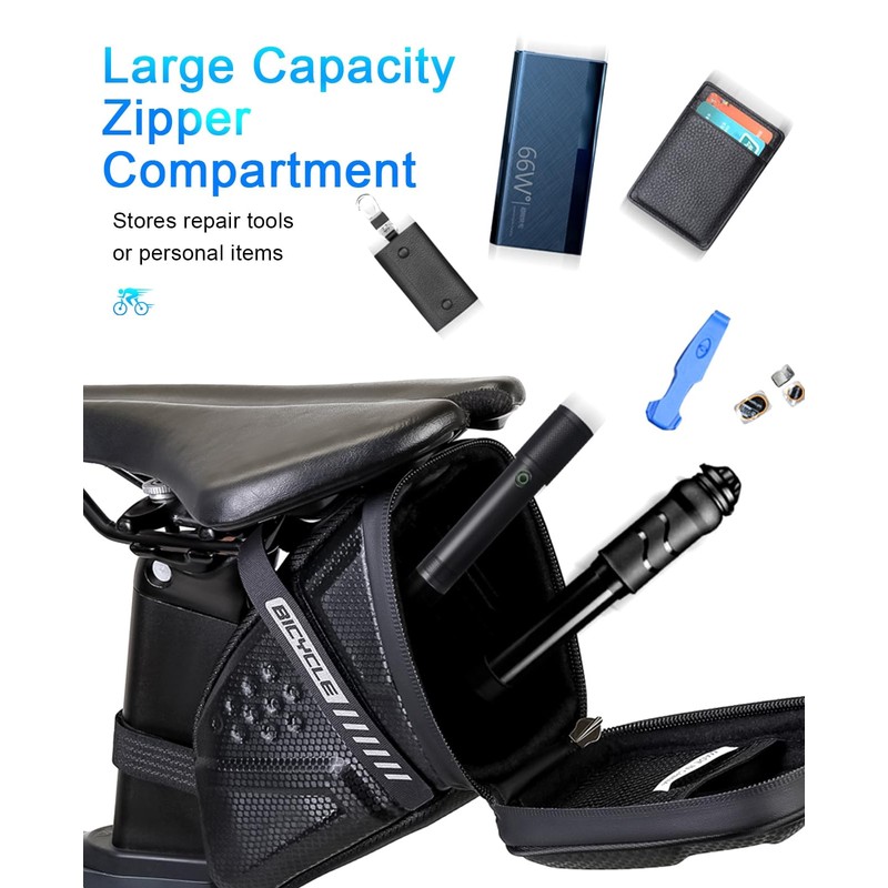 SUBORAWOS Bike Phone Mount Bag EVA Hard Shell Waterproof TPU