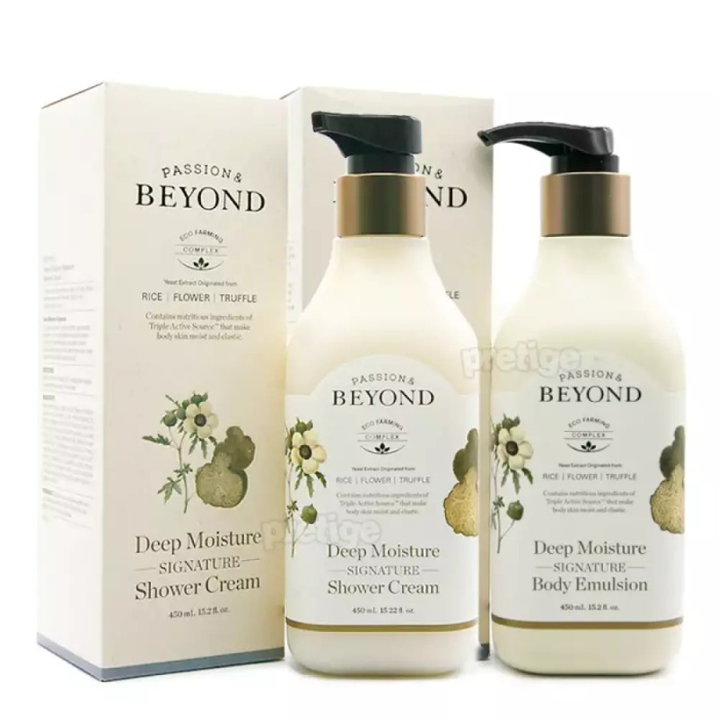Beyond 비욘드 딥모이스처 시그니처 450ml 샤워+에멀젼 2종 Beyond Deep Moisture