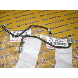 Toyota 4Runner Right and Left Front Brake Line Tubes Metal OEM 1996-2002