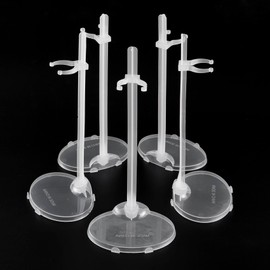 E-TING 12 Pack Transparent Dolls Stand Holder Collectable Figure Display Support for 9inches 11.5inches 12inches Dolls