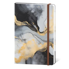 Hnogri Lined notebook, hard cover notebook for women, 160 pages thick paper, medium 5.7 x 8.4 inches, A5 drawing notebook for writing, notes, work, school and office use.