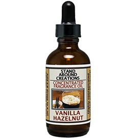Stand Around Creations Concentrated Fragrance Oil - Vanilla Hazelnut - A mouthwatering Blend of Toasted Hazelnuts w/Creamy Vanilla. Infused w/Essential Oils.(2 fl.oz.)