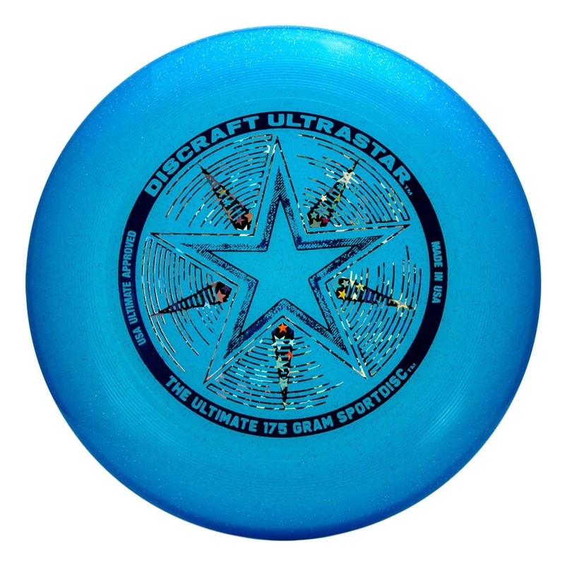 Discraft Blue Sparkle Ultimate Frisbee Disc 175g USA Ultimate Championship