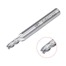 sourcingmap 4PCS 6mm Shank 4mm x 11mm Straight Flat Nose End Mill Cutter CNC Router Bits 4 Flute