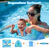 BNEHHOV Baby Swimming Ring with Sun Canopy, Removable Sun Canopy,