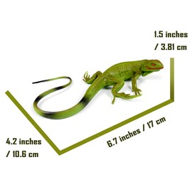 NAKIMO Iguana Animal Figurine Lizard Toy Realistic Reptile Figures for Decoration, Science Education, Prank Props