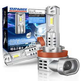SUPAREE H11 LED Headlight, Explosive Light, Compatible with New Vehicle Inspection, High Power, 35W, Cooling Fan, High Brightness, Noise Resistance, 12 V Vehicles (Compatible with Hybrid and EV