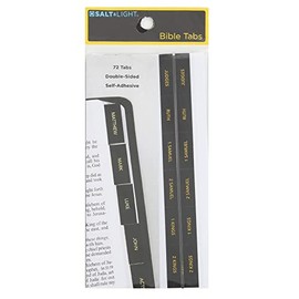 Salt & Light, Gold Bible Tabs, Gold & Black, 72 Tabs