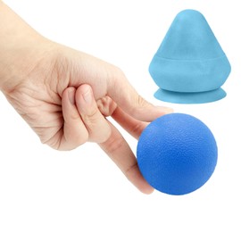 Eruceky Zweiteiliges Set Triggerpunkt Drücker Massagegerät, Faszienball mit Saugnapf, Faszien-Ball, für Muskelschmerzen und Spannung Des Rückens, Nacken, Arme, Schulter（Blau）