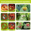 100PCS Fruit Protection Bags - Drawstring Mesh Covers for Gardens