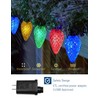 HIITEN RGB C9 Christmas Lights Outdoor 59ft 75LEDs, DIY Chasing