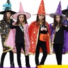 morytrade Cosplay Cloak Hat Set for Kids Witch Wizard Dracula