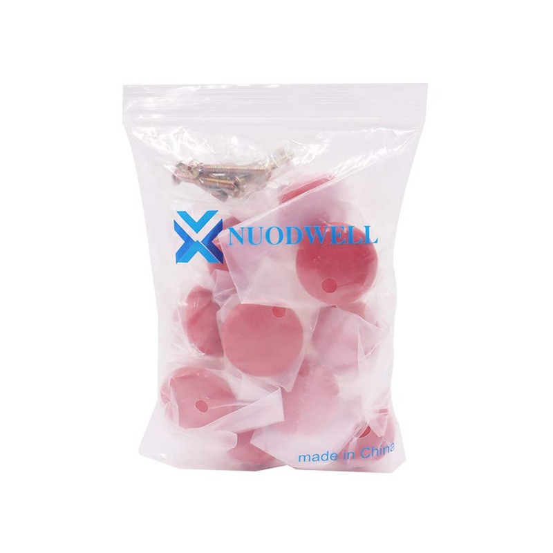 NUODWELL 10 Round Colourful Ceramic Cupboard Knobs Single Hole Pull