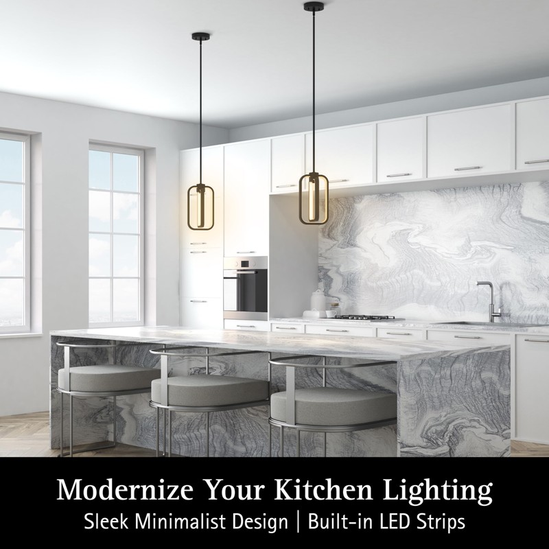 Ultralux Jaiya Integrated LED Mini Pendant Light - Adjustable Height,