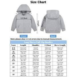 Cooraby 3 Packs Baby and Toddler Boys Long Sleeve Full-Zip Hoodies Infant Fleece Hooded Sweatshirts Jacket with Pouch Pockets