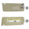 Right Passenger Side Sun Visor Beige Compatible with 2016-2022 Honda