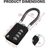 RESET -204 4-digit combination lock with 10 cm wire rope,