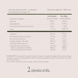 MACA NEGRA TESTO UP - Maklen Maca Negra con Arginina, Zinc y Omega 3 - Suplemento para Energia, Vitalidad y Rendimiento Masculino - 140 Softgels de 1,300 mg