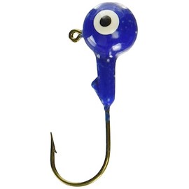Arkie Lures K-38-20-100 Double Eye Painted Jig Heads- 3/8 oz- #20 Blue- 100 Pack