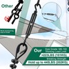 Premium Adjustable Black Turnbuckle Tensioner, 12PCS M6 Hook & Eye