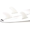 DORSAL Surfboard Fins Thruster 3 Set Future Compatible Medium White