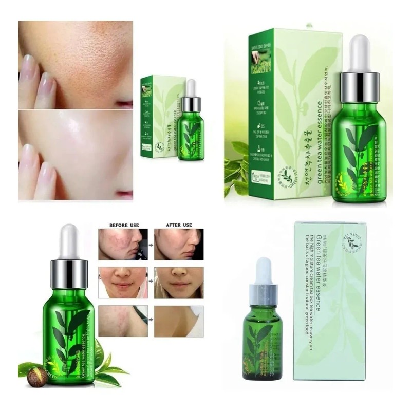Kit Serum Té Verde + Parches Ojos Amino Ácido 2