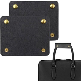 Handle Cover, Handle Cover, Bag, Leather Set (2 Pieces), Anti-Slip Handle, Tote Bag, Convenient Business Bag, Portable Gloves (Black)