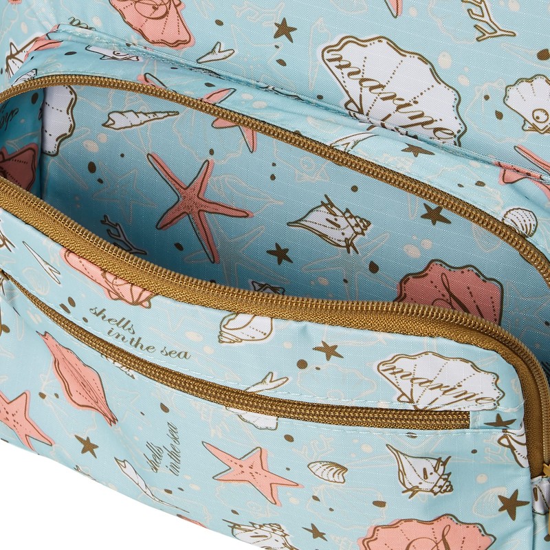 Travel Collection TRC0406 Folding Backpack, Carry-On, 293 Shell Light Blue